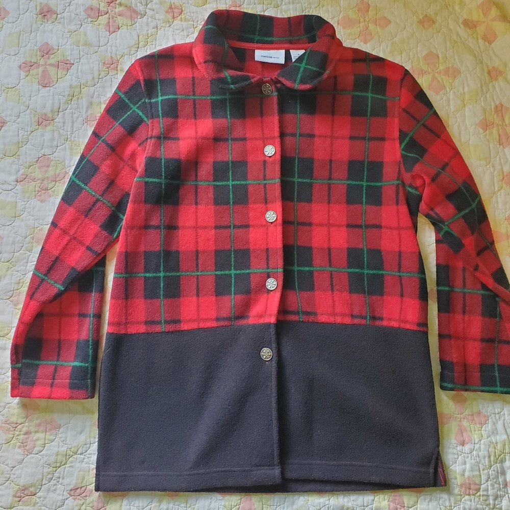 Fleece Plaid Jacket